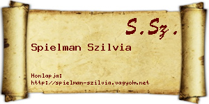 Spielman Szilvia névjegykártya